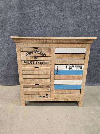 Rustic Industrial Solid Mango Wood Cabinet/Sideboard 1