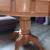Round real Oak Dining Table with Extender. 3 thumbnail