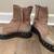 FREE PEOPLE Women's 8.5 Suede Leather Boots w/ Silver Studs Black Sole 4 thumbnail