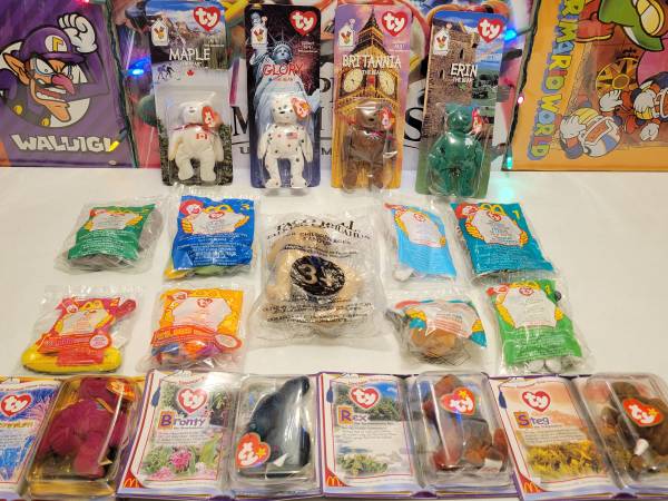 Rare McDonald's TY Beanie Babies Plush Happy Meal Toys w/ Error Tags 1