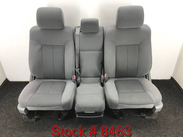 11 14 Ford F150 Std/Crew MANUAL Front 40/20/40 Bench Bucket Seats Seat 1