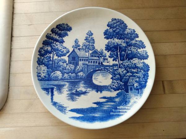 Vintage Nasco Lakeview Blue and white China, 50 pieces 1
