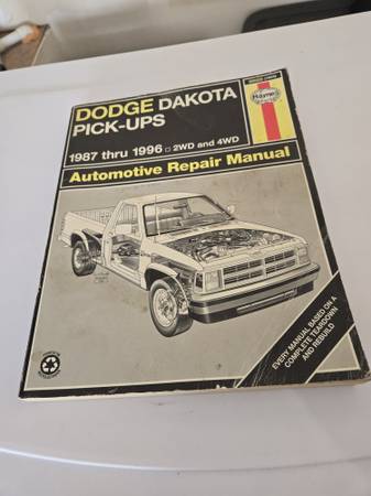 Vintage Haynes Dodge Dakota Automotive Manual Book 1