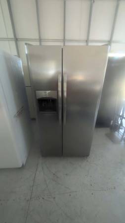 Stainless side by side fridge (Now $600) 1