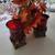 Gold Holly Ruby Red Candleholders Sanctuary Christmas Decor (2) 2 thumbnail