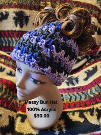 Messy Bun Hats by Patty 1
