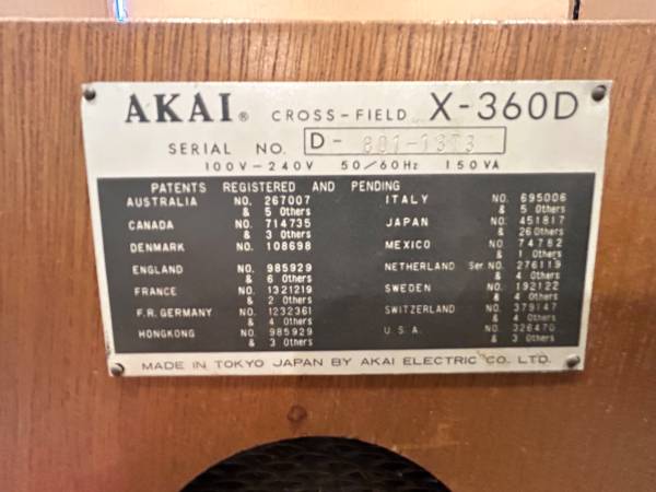 Akai X 360D -  Reel to Reel - in wood case - $100 (Media)63443027378307121