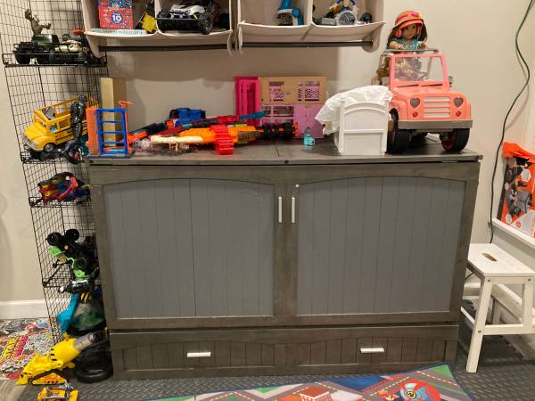 Murphy Cabinet Bed Gray 1