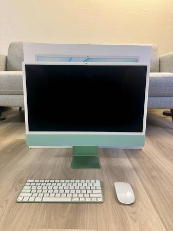 Like New iMac M1 (Emerald Green) + Touch ID Keyboard + Box