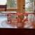 Depression Glass Pink Cake, Appetizer or Serving Platter with Legs 2 thumbnail