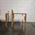 Vintage '50s Sculptural Bleached Oak+Wool Open Arm Lounge Chairs 11 thumbnail