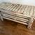 Shelving planter vase stand organizer solid wood distressed white 7 thumbnail