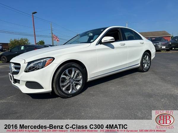 2016 MERCEDES-BENZ C300 4MATIC! HEATED LEATHER! SUNROOF! BACKUP CAM! - $13,995 (7365 Church St)63442678998145121