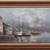 Harbor Boat Scene Oil Painting on canvas signed by T. Sing 2 thumbnail