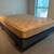 Queen size bed. Firm mattress, box spring & frame. CAN DELIVER! 1 thumbnail