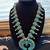 Gorgeous Turquoise Squash Blossom Necklace 1 thumbnail