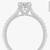 NEW 14k white gold moissanite ring - 1 ct carat 6 thumbnail