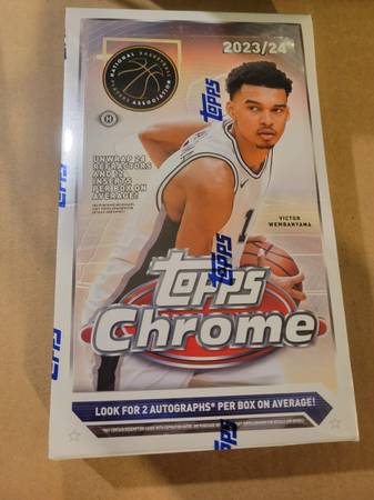 2023-24 Topps Chrome Basketball NBA - Hobby Box - New Sealed 1