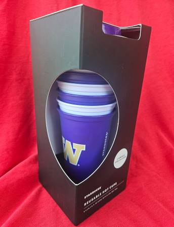 Starbucks University of Washington UW Hot or Cold Cups set of 6 New 1