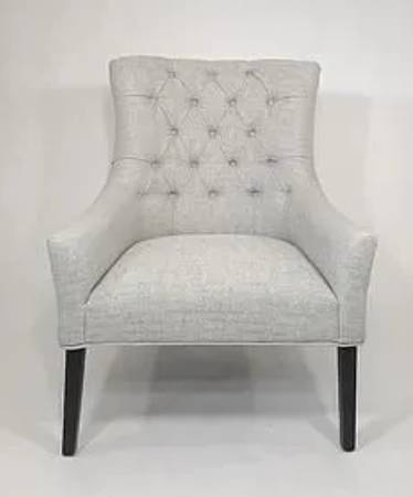 Grey Wingback Tufted Chair w/Nail Head (QTY x2 avail) $150 this wk!! 1