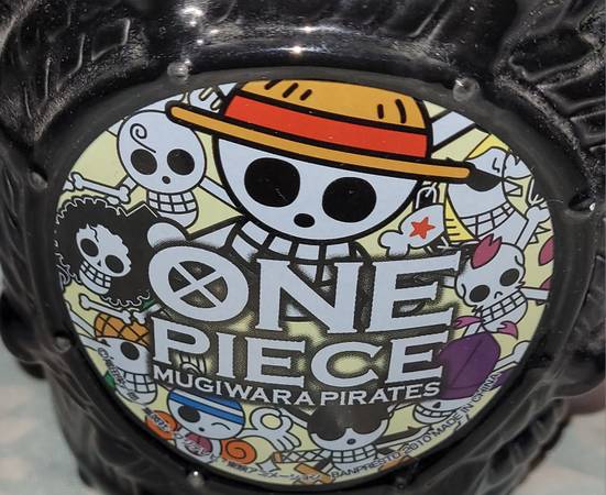 One Piece Ceramic barrel tankard + plushie gomu gomu Japan Anime 1