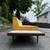 Mid Century Modern Sofa with Floating Side Tables 3 thumbnail