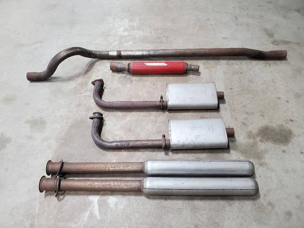 Misc. exhaust, hood hinges 1