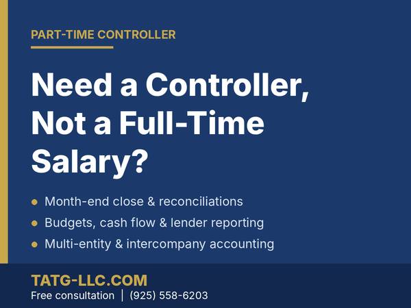 PART-TIME FRACTIONAL CONTROLLER — WITHOUT FULL-TIME COST 1