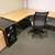 Used L-shape Maple Corner Desks With Silver Legs (QTY 3) 1 thumbnail