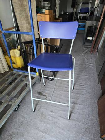 Blue Barstool 1