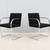 Mies van der Rohe Brno Flat Bar Chairs in Black Fabric by Gordon, Pair 8 thumbnail