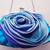 New Evening Bag Soft Satin Clutch Purse Rose Flower Handbag Women 2 thumbnail