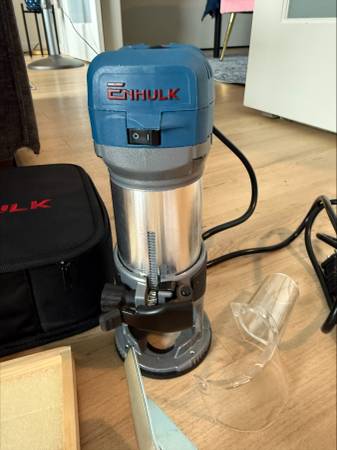 Enhulk 6.5-AMP 1.25HP Compact Trim Router for Woodworking - $15 (N Beacon Hill)63442861036931122