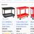 Tool cart rolling utility cart on casters 2 thumbnail
