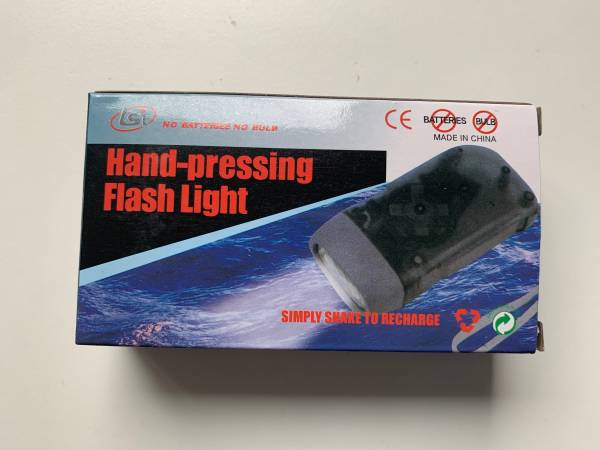 Hand-pressing Blue Flashlight Does not require batteries or bulbs Ligh 1