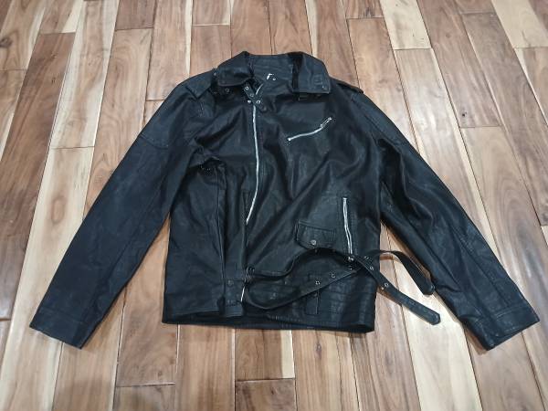 New Men's Biker Style Jacket - Size 3XL 1