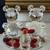Crystal bears with a honey pot on mirrored glass 6 thumbnail