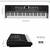 Glarry 61 Key Lighting Keyboard with Piano Stand, Piano Bench, Built In Speakers 3 thumbnail