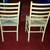 TWO WICKER Bamboo CHAIRS White Wood Set Tiki Hut Island Motif Seat 5 thumbnail