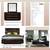 Queen Storage Bed Platform Frame, LED Bookcase Headboard, 2 Drawers. Fits Mattre 9 thumbnail