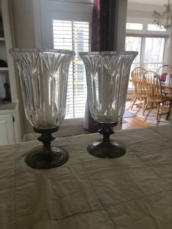2 Hurricane Candle Holders 1