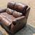 Motion Leather Loveseat with push button recline 2 thumbnail