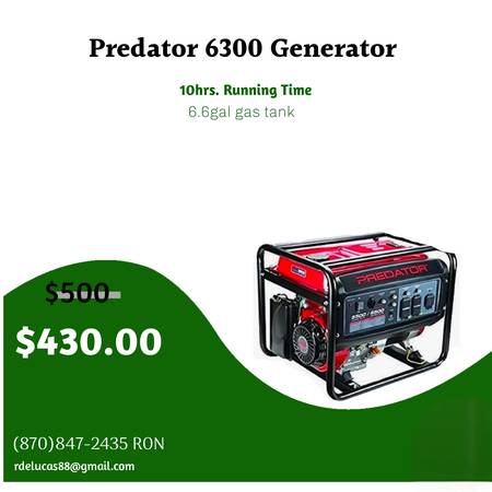 Predator 6300 Generator 1