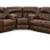 Full size 3 piece Brown Micro-fiber recliner sectional queen sleeper 4 thumbnail