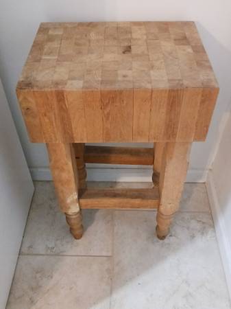 Butcher block table 1