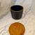 Heath ceramics container with wooden lid, rare slate indigo color 2 thumbnail