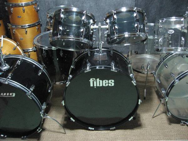 Fibes Smoke Drum Kit 6 Piece 70s 1