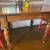 Oak dining table with extenders 5 thumbnail
