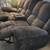 Dark Blue / Dark Gray Recliner Couch w/ Cupholders And Storage 2 thumbnail