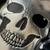 CREEPY SKULL HALLOWEEN SERVING PLATTER $25 BLK/SILVER & 32 MATCHING DI 8 thumbnail